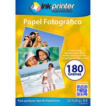 Papel Fotográfico Brilhante Glossy A4 180gr - Impressões de Alta Qualidade