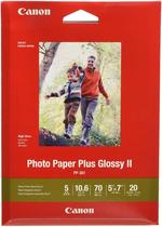 Papel fotográfico Canon CanonInk 1432C002 Plus Glossy II 5x7 20 folhas