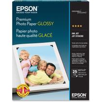 Papel fotográfico Epson Premium GLOSSY 8,5 x 11 polegadas 25 folhas Papel fotográfico Epson Premium GLOSSY 8,5 x 11 polegadas 25 folhas