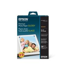 Papel fotográfico Epson S041464 Premium de alto brilho 5x7 68 lb 20 folhas Papel fotográfico Epson S041464 Premium de alto brilho 5x7 68 lb 20 folhas