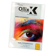 Papel fotográfico glossy 180g a4 20 folhas ollix