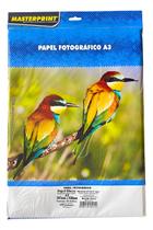 Papel Fotográfico Glossy A3 Dupla Face 220g 20 Folhas Branco Papel Fotográfico Glossy A3 Dupla Face 220g 20 Folhas Branco
