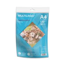 Papel Fotográfico Glossy A4 120g 50 Folhas - Pe035 - Multilaser