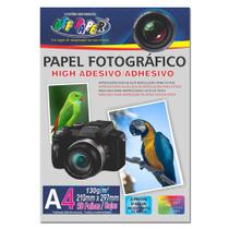 Papel Fotográfico Glossy A4 130g Adesivo 50fls Off Paper