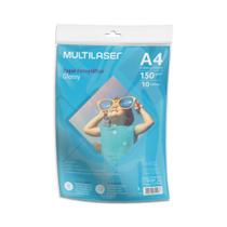 Papel Fotográfico Glossy A4 150g 10 Folhas - PE002 - Multilaser