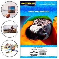Papel Fotográfico Glossy A4 180g Branco Masterprint 50 Folhas