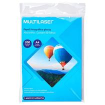 Papel Fotográfico Glossy A4 200g Matte 50 Folhas Multilaser