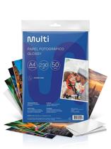 Papel Fotográfico Glossy A4 230g 50 Folhas Pe041 Cor Branco