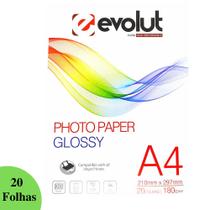 Papel Fotográfico Glossy A4 Brilhante ou Fotográfico Adesivo Quantidades