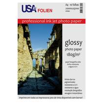 Papel fotográfico glossy paper A4 180g 7519/8309 10 fls - Usa Folien