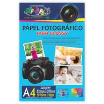 Papel Fotográfico High Glossy 240g A4 c/ 50 folhas Off Paper