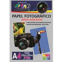 Papel Fotográfico High Glossy Adesivo A4 135g - 20 Folhas - Off Paper