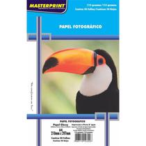 Papel Fotografico Inkjet A4 Glossy 115g Pct.C/50 302010055 - Masterprint