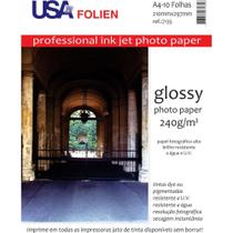 Papel Fotografico INKJET A4 GLOSSY 240G - Usa Folien
