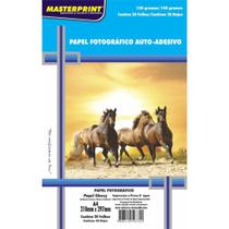 Papel Fotografico INKJET A4 GLOSSY Adesivo 130G