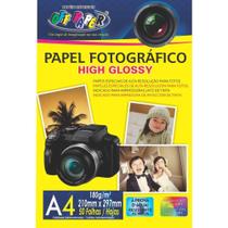 Papel fotográfico inkjet A4 High Glossy 180g 50 folhas - Off Paper