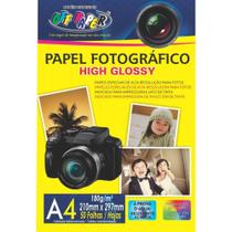 Papel Fotografico INKJET A4 HIGH GLOSSY 180G (7898306081327) - OFF Paper