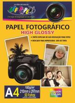 Papel Fotografico Inkjet A4 High Glossy 180G Pct.C/50 Off Paper