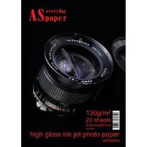 Papel Fotográfico inkjet A4 High Glossy Adesivo 130g 20fls