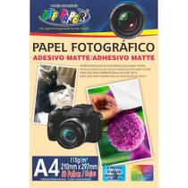 Papel Fotografico INKJET A4 Matte Adesivo 115G. PCT.C/50