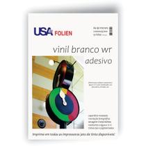 Papel Fotografico INKJET A4 Vinil Adesivo Branco Fosco