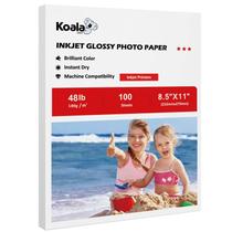 Papel fotográfico Koala Glossy Inkjet 8,5x11" 180gsm 100 folhas