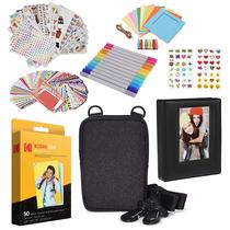 Papel Fotográfico Kodak 2x3 Premium Zink - Pacote com 50 Folhas e Kit de Acessórios