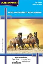 Papel Fotográfico Masterprint Adesivo A4 Glossy 130g 60 Folhas