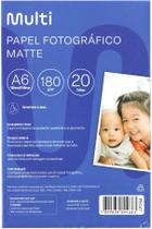 Papel Fotográfico Matte 10X15Cm 180G kit 20 Folhas Multilaser Pe047