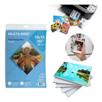 Papel Fotográfico Matte 10x15cm 20 Folhas Multilaser PE047