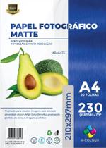 Papel fotográfico matte 230g A4 X-COLOUR /300 FOLHAS - X COLOUR