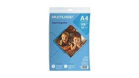 Papel fotografico matte a4 108g 20 folhas pe044 - Multilaser