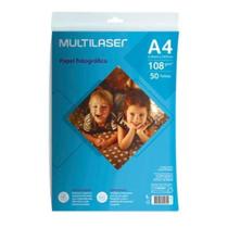 Papel Fotográfico Matte A4 108g 50 folhas PE043 - Multilaser