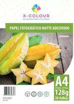 Papel fotográfico matte adesivo 128gr A4 - 20 folhas