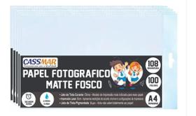 Papel Fotográfico Matte Fosco 108g A4 Cassmar 500 fls