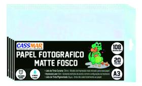 Papel Fotográfico Matte Fosco A3 108g Cassmar 100 fls