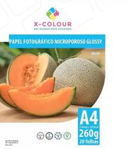 Papel Fotográfico microporoso Glossy A4 100 folhas X colour