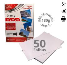 Papel Fotográfico Profissional A4 Glossy 50 Unidades