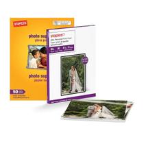 Papel fotográfico Staples Ultra Premium Glossy 8,5x11 100 folhas