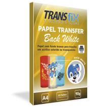 PAPEL FUNDO BRANCO BACK WHITE TRANSFER LASER 90g COM 50 FOLHAS TRANSFIX PAPEL FUNDO BRANCO BACK WHITE TRANSFER LASER 90g COM 50 FOLHAS TRANSFIX