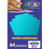 Papel Glitter A4 180g/m² 5 Folhas - Off Paper