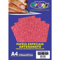 Papel Glitter Metálico 250g/m² - Off Paper - Telha