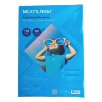 Papel Glossy A4 Com 50 Folhas 150g - PE003 - Multilaser Papel Glossy A4 Com 50 Folhas 150g - PE003 - Multilaser