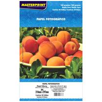 Papel Glossy Dupla Face A4 180g Fotográfico Branco Brilhante com 20 Folhas Masterprint