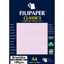 Papel Granitto A4 180g Pink Filiperson 50 Folhas - Filipaper