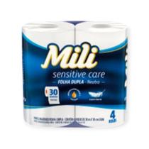 Papel Higienico 30M Mili Folha Dupla Neutro Com 4 Rolos Papel Higienico 30M Mili Folha Dupla Neutro Com 4 Rolos