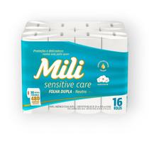 Papel higienico 30m mili neutro compacto fd com 16 rolos