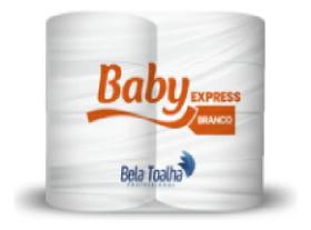 Papel Higiênico Baby 8 Rolos Folha Simples 300 Metros branco Papel Higiênico Baby 8 Rolos Folha Simples 300 Metros branco