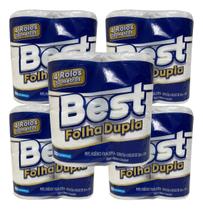 Papel Higiênico Best Folha Dupla 05 Pct C/4 Rolos Kit