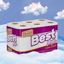Papel Higiênico Best Lite Folha Dupla 20m C/ 12 Rolos